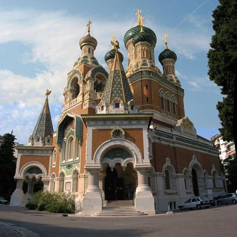 Eglise Orthodoxe de St-Nicolas de Nice By Fryderyk CC BY 3.0 via Wikimedia Commons
